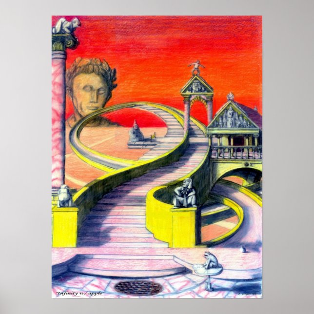 Infinité avec pomme - Poster (Devant)