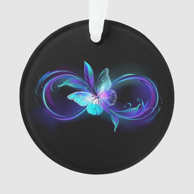 Infinité brillante avec papillon magique (devant)