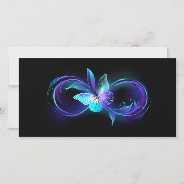 Infinité brillante avec papillon magique (Devant)
