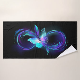 Infinité brillante avec papillon magique