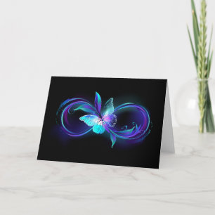 Infinité brillante avec papillon magique