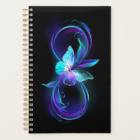Infinité brillante avec papillon magique