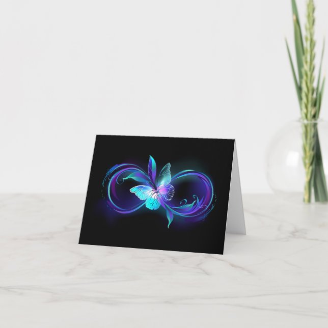 Infinité brillante avec papillon magique (Devant)