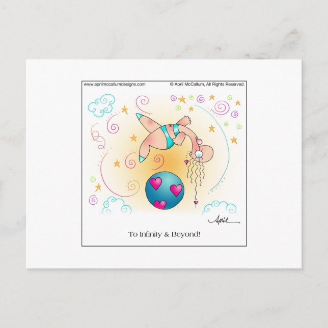 INFINITÉ ET AU-DELÀ Carte postale (Devant)