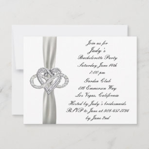 Infinity Heart Bachelorette Party Invitation