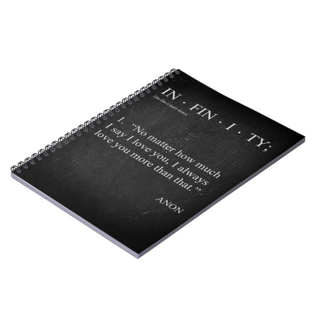 INFINITY Love you more Définition CARNET PHOTO (Côté gauche)