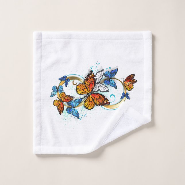 Infinity of Monarch Butterflies (Gant de toilette)