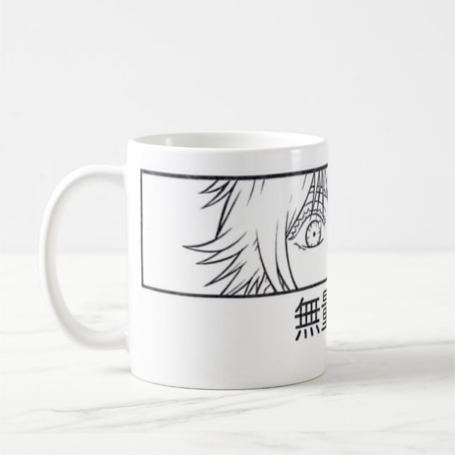 Infinity 👁️Sorcerer Mug – Blue Gaze Anime Coffe️️ (Gauche)