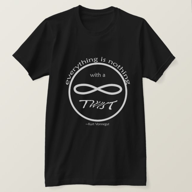 Infinity Tout Rien De T-shirt noir (Design devant)
