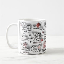 Infirmière 3D Affirmation Positive Inflated Mug Wr