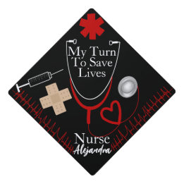 Infirmière avec Stethoscope Graduation Tassel Topp