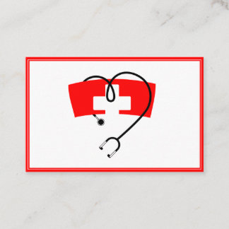 infirmière carte de visite