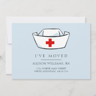 Infirmière Casquette Blue Moving Faire-part