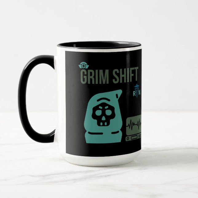 Infirmière de l'Équipe Sombre - Tasse de Café de 4 (Gauche)