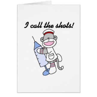 Infirmière de singe de chaussette j'appelle les
