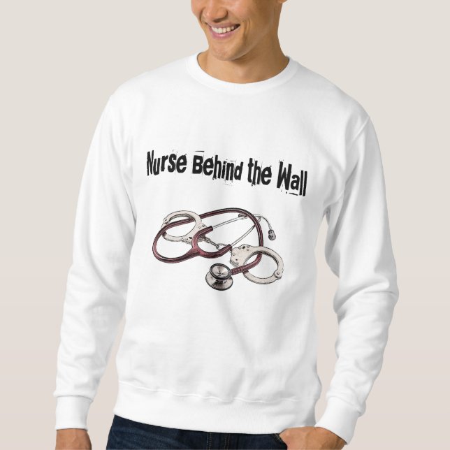 Infirmière derrière le sweatshirt de mur (Devant)