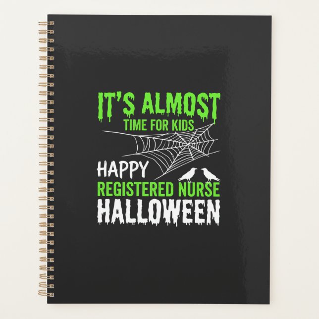 Infirmière diplômée Halloween Toile d'araignée et  (Devant)
