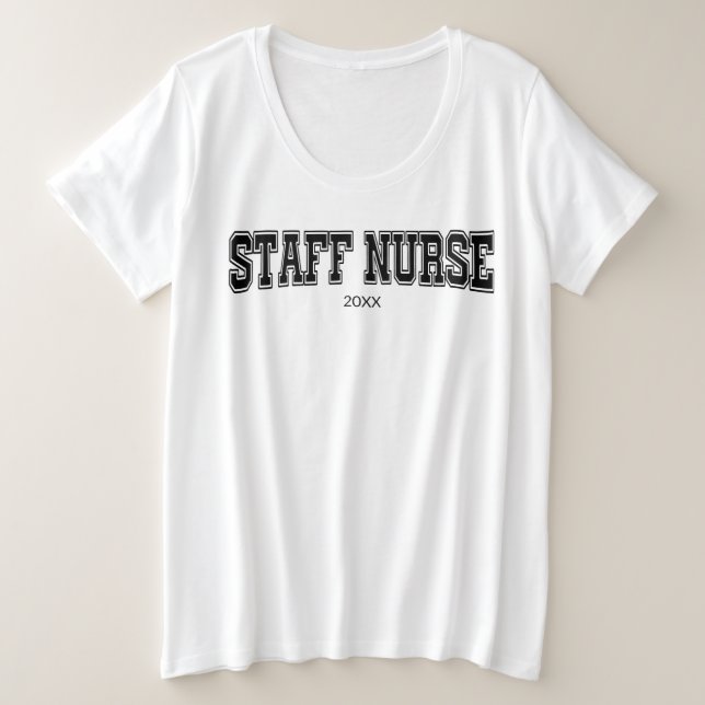 Infirmière du personnel customisé tshirt graphique (Design devant)