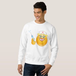 infirmière emoji mens sweatshirt