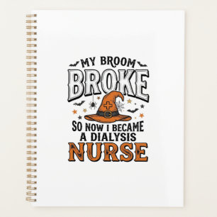 Infirmière en dialyse Halloween Sorcière Balai Cas