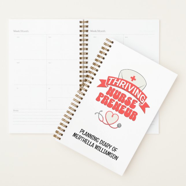 Infirmière entrepreneure élégante et prospère (Devant avec enveloppe)