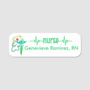 Infirmière inscrite Infirmière RN Badge Green Turq
