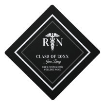 Infirmière inscrite moderne Noir Blanc Nom de la P