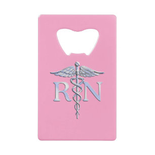 Infirmière inscrite RN Caduceus sur Pastel Pink