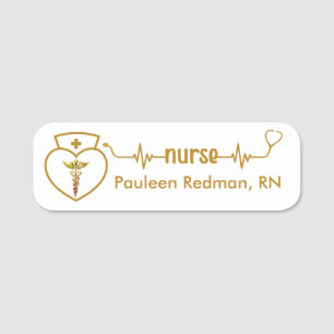 Infirmière inscrite RN Nom Badge Classy Elegant Go