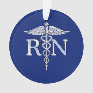 Infirmière inscrite RN Silver Caduceus sur Navy B