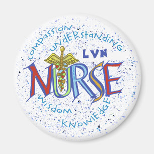 Infirmière LVN Motto Magnet