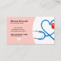 infirmière médecin carte de visite