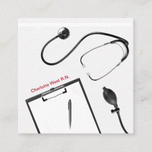 Infirmière Médicale inscrite Cartes de visite uniq