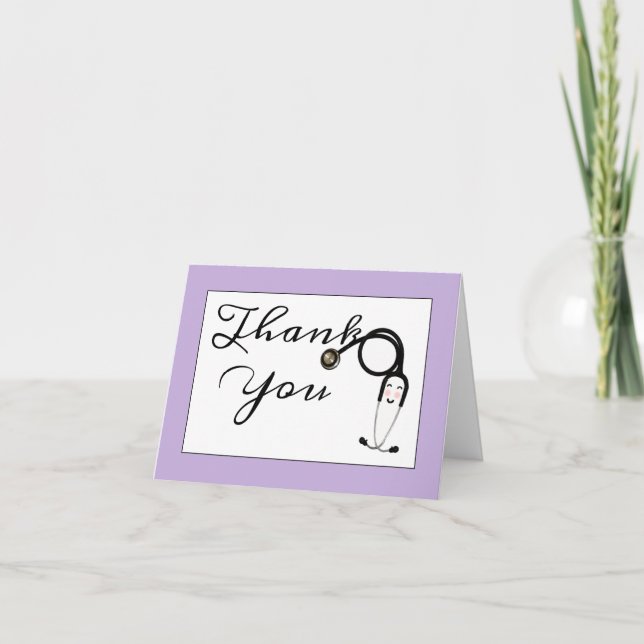 Infirmière Merci Cartes (Devant)