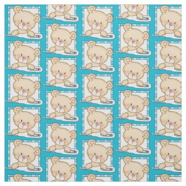 Infirmière Ours Pima tissu coton (Échantillon)
