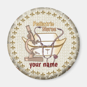 Infirmière pédiatrique aimant Collage