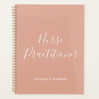 Infirmière Praticien Blush Pink Blanc Nom du scrip