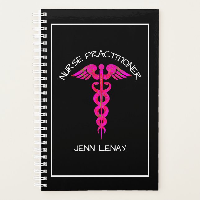 Infirmière Praticien Pink Médicale Caduceus (Devant)
