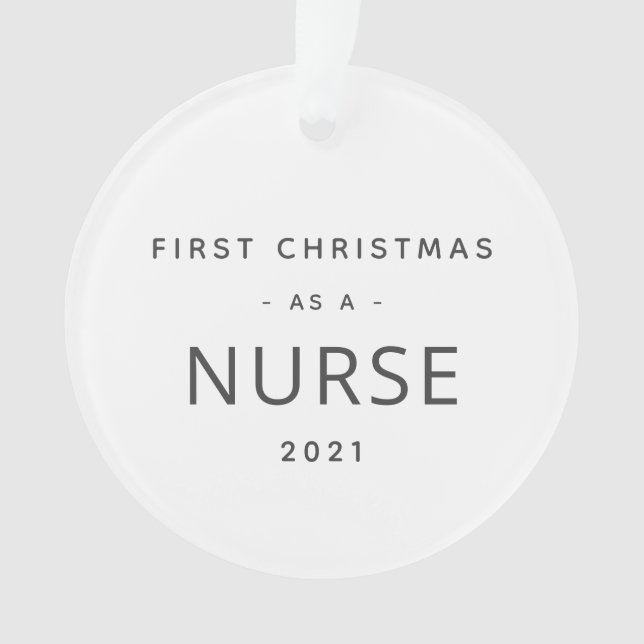 Infirmière Premier Noël Fête Fériée Moderne (devant)