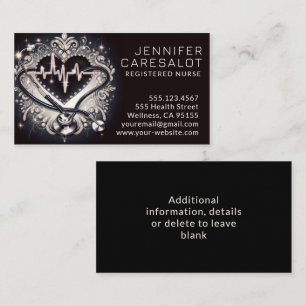 Infirmière RN, LVN, LPN, Carte de visite intérimai