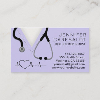 Infirmière RN, LVN, LPN, Carte de visite intérimai