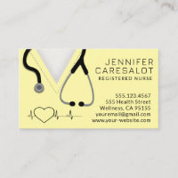 Infirmière RN, LVN, LPN, Carte de visite intérimai