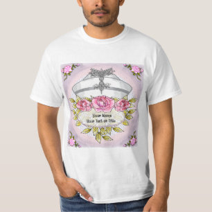 Infirmière rose Caduceus infirmière tshirt