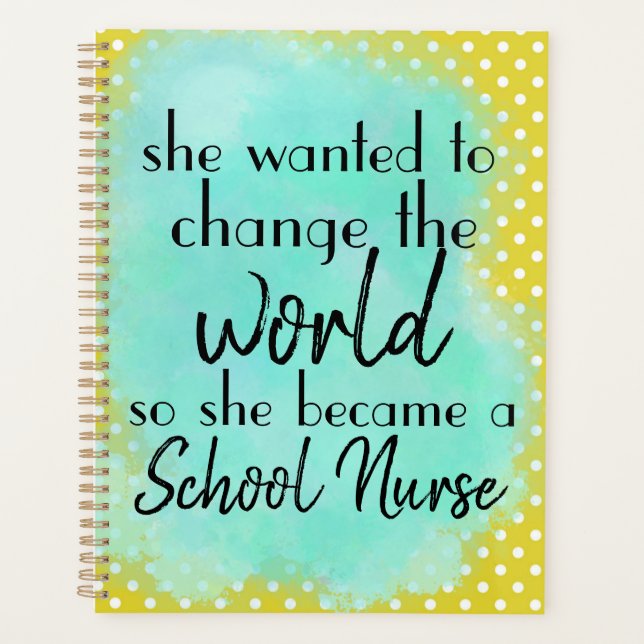 Infirmière scolaire Couleurs branchées et coordina (Devant)