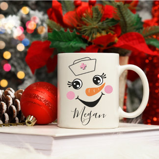 Infirmière Snowman Mug