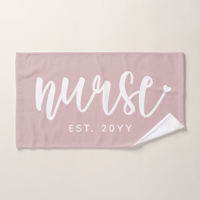 Infirmière sur mesure Typographie Est Infirmière d (Serviette à main)
