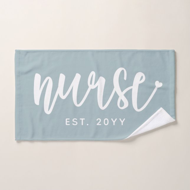 Infirmière sur mesure Typographie Est Infirmière d (Serviette à main)