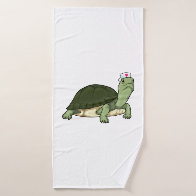Infirmière tortue (Serviette de bain)