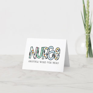 Infirmière Un autre mot pour héros Merci