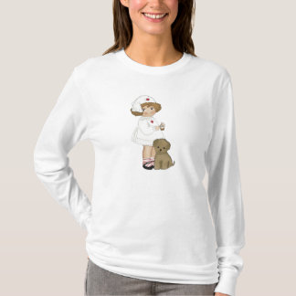 Infirmière vintage avec le T-shirts et les cadeaux